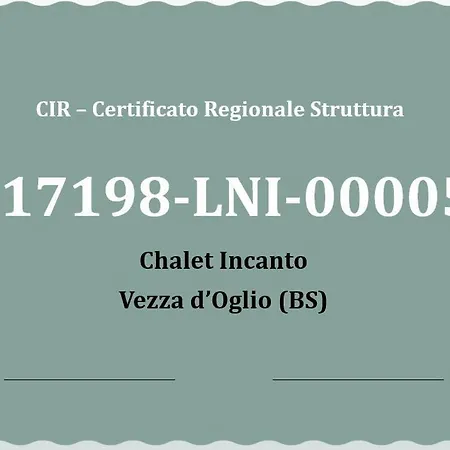 Chalet Incanto Vezza dʼOglio